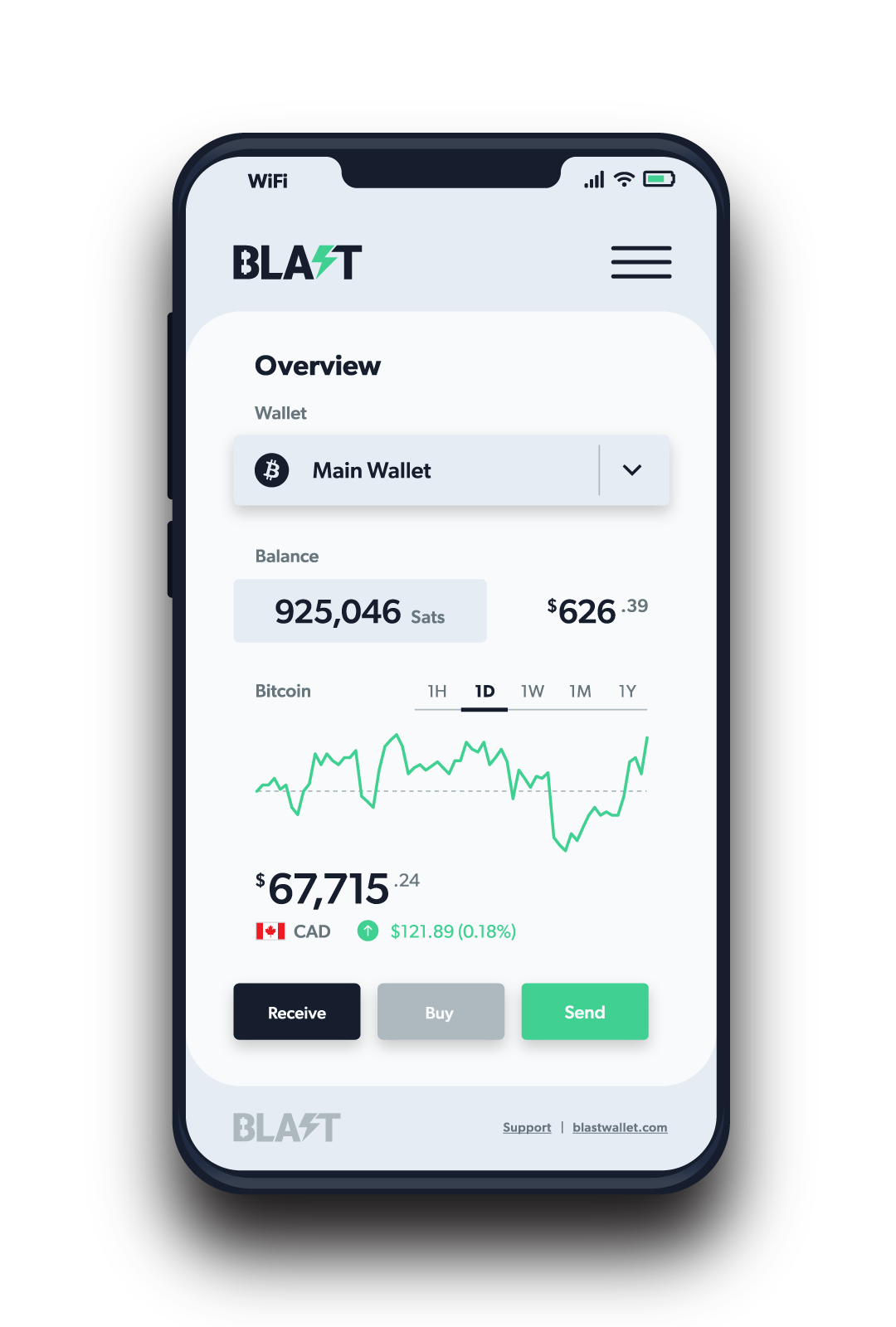 blast wallet phone preview